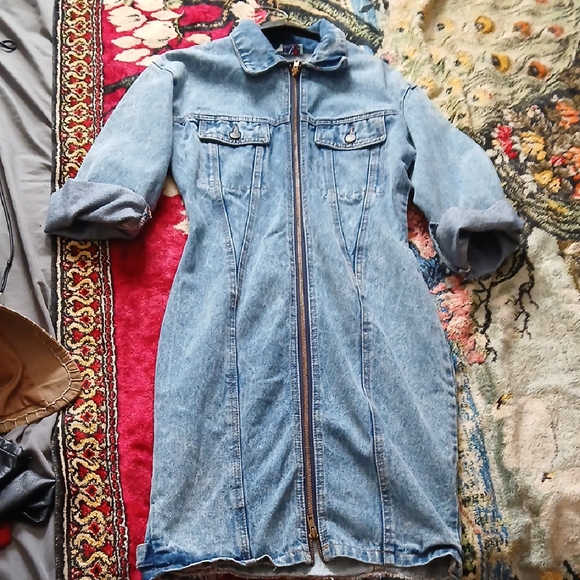 Zena Dresses & Skirts - Zena Blue Denim Dress,‎ Midi. Sz.small